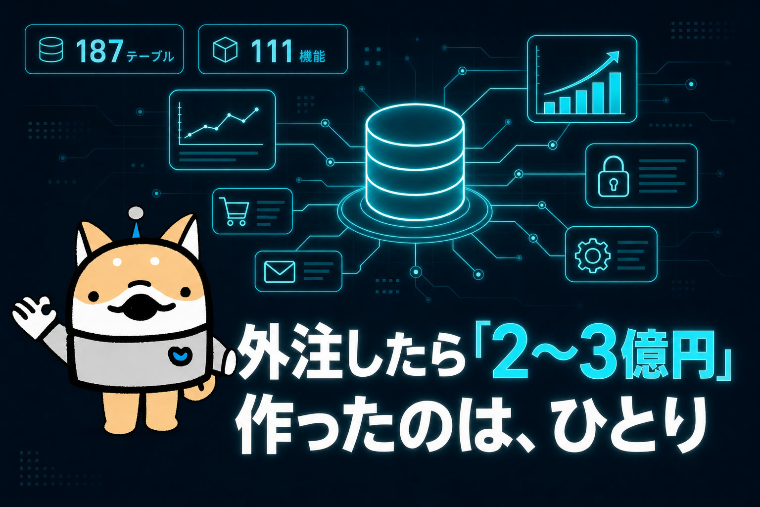 「これ、外注したらいくら？」自分が作った基幹システムをAI 3社に見積もらせたら、全部「2〜3億円」だった話