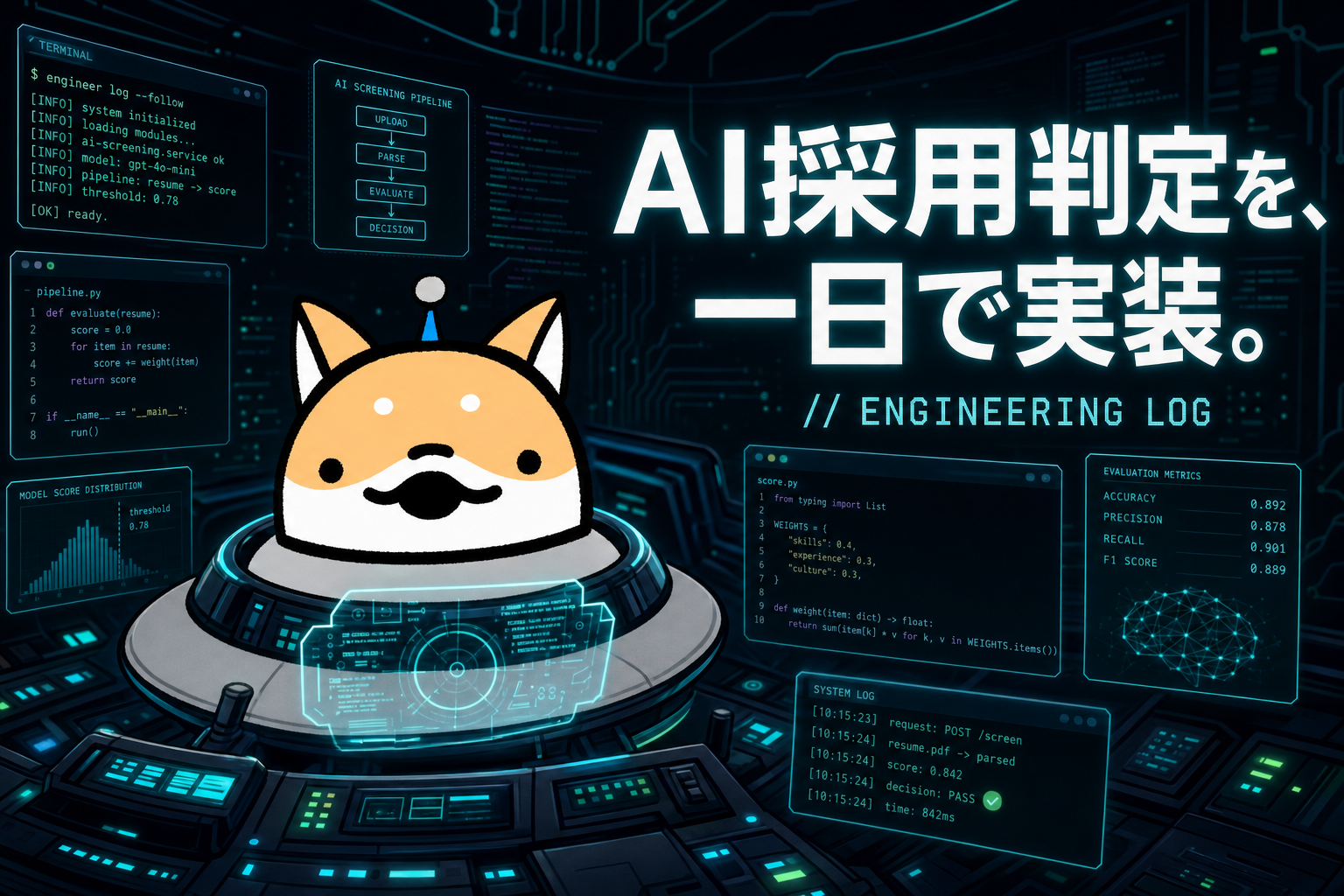 AI採用判定システムを一日で実装した全記録 ― 設計判断とハマりどころ