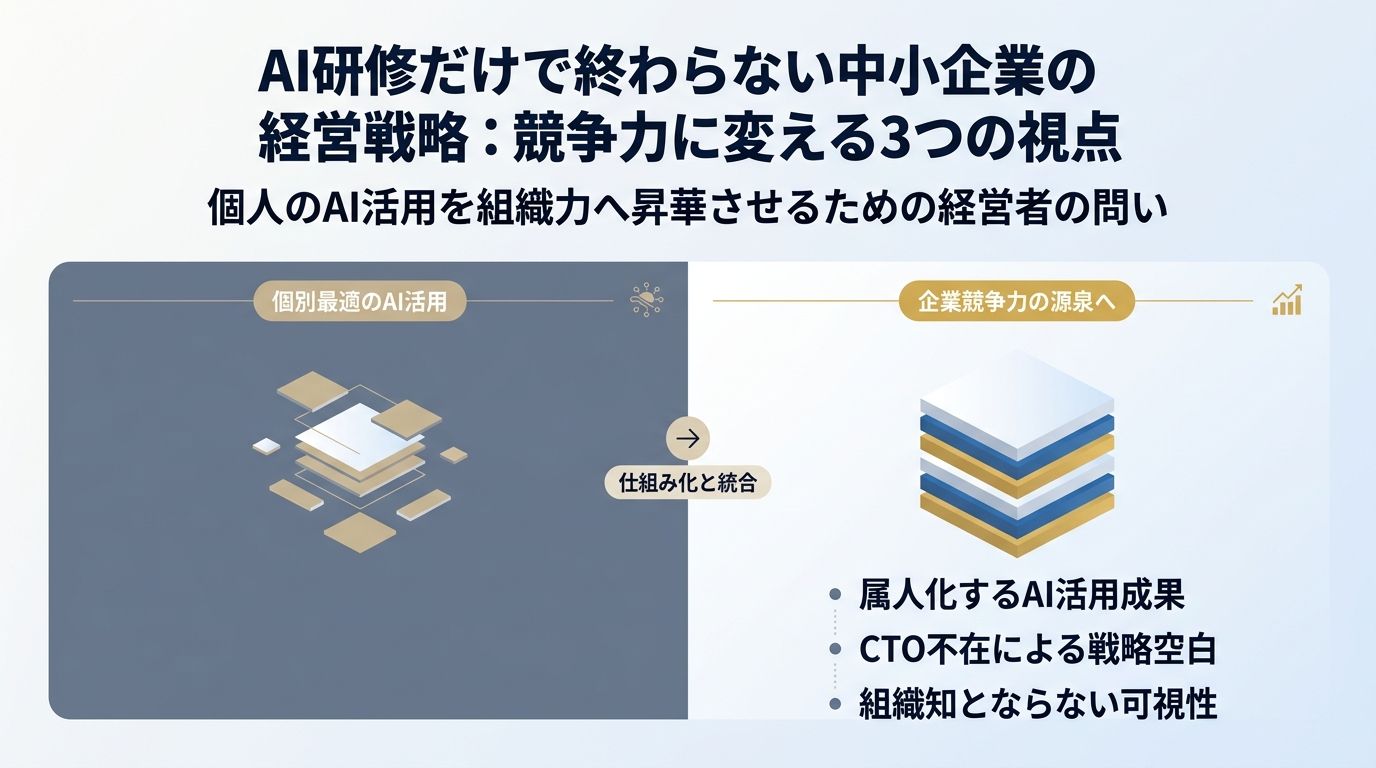 「AIを使える社員」と「AIを使う会社」は別である